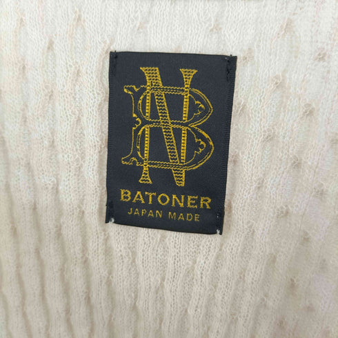 バトナー BATONER S/S リネン混ケーブルニット レディース JPN:1